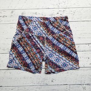 Athleta Shorts Womens Medium Multicolor High Rise Activewear‎ Summer Gym SU17